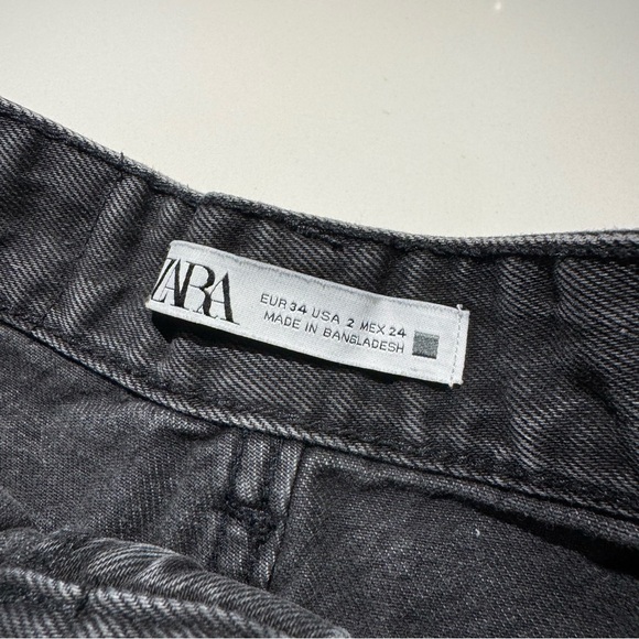 ๐๏ธ4 for 20$ / Zara High Rise Denim Shorts / Black / 2 - Picture 4 of 4